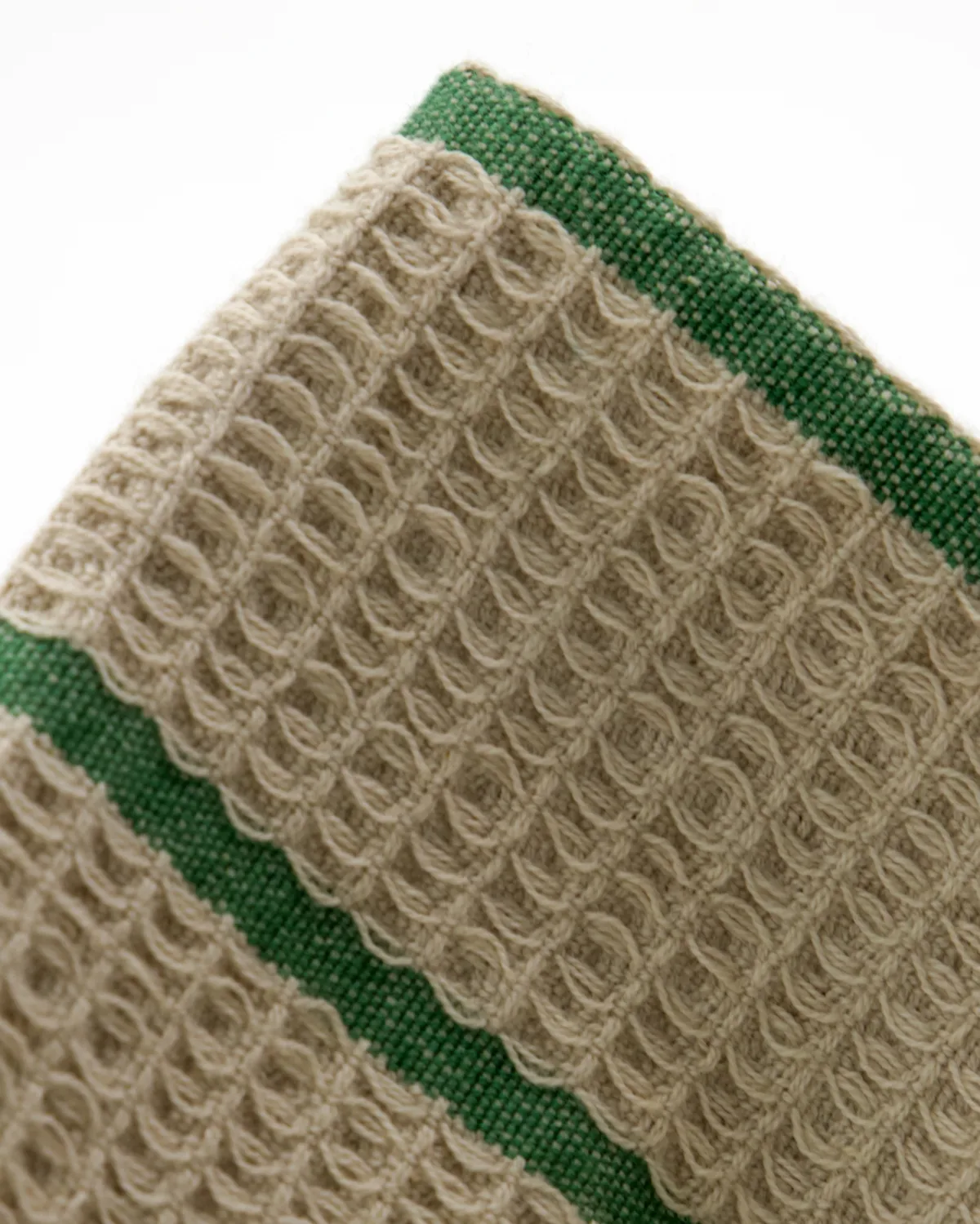 Rena vaatdoek, Zand-groen, 30x30 cm, 2-pack House Doctor