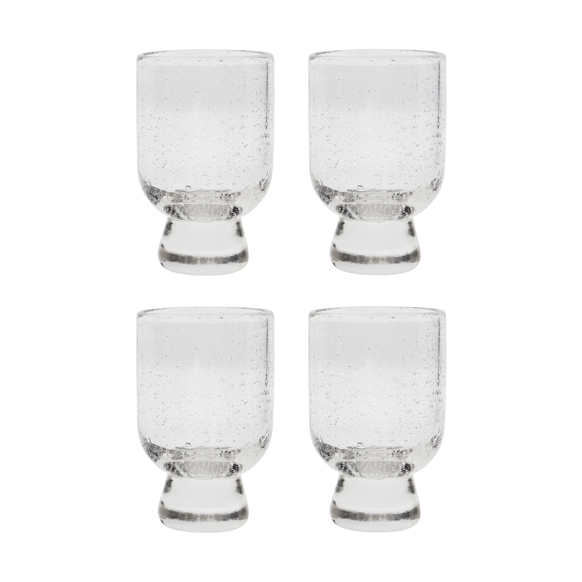 Rich glas op voet 23 cl 4-pack, Transparant House Doctor