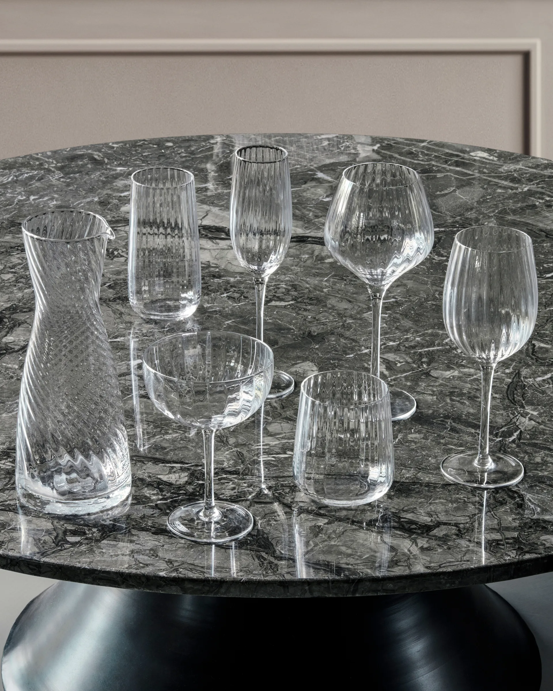 Rill rode wijnglas 54 cl, Transparant House Doctor