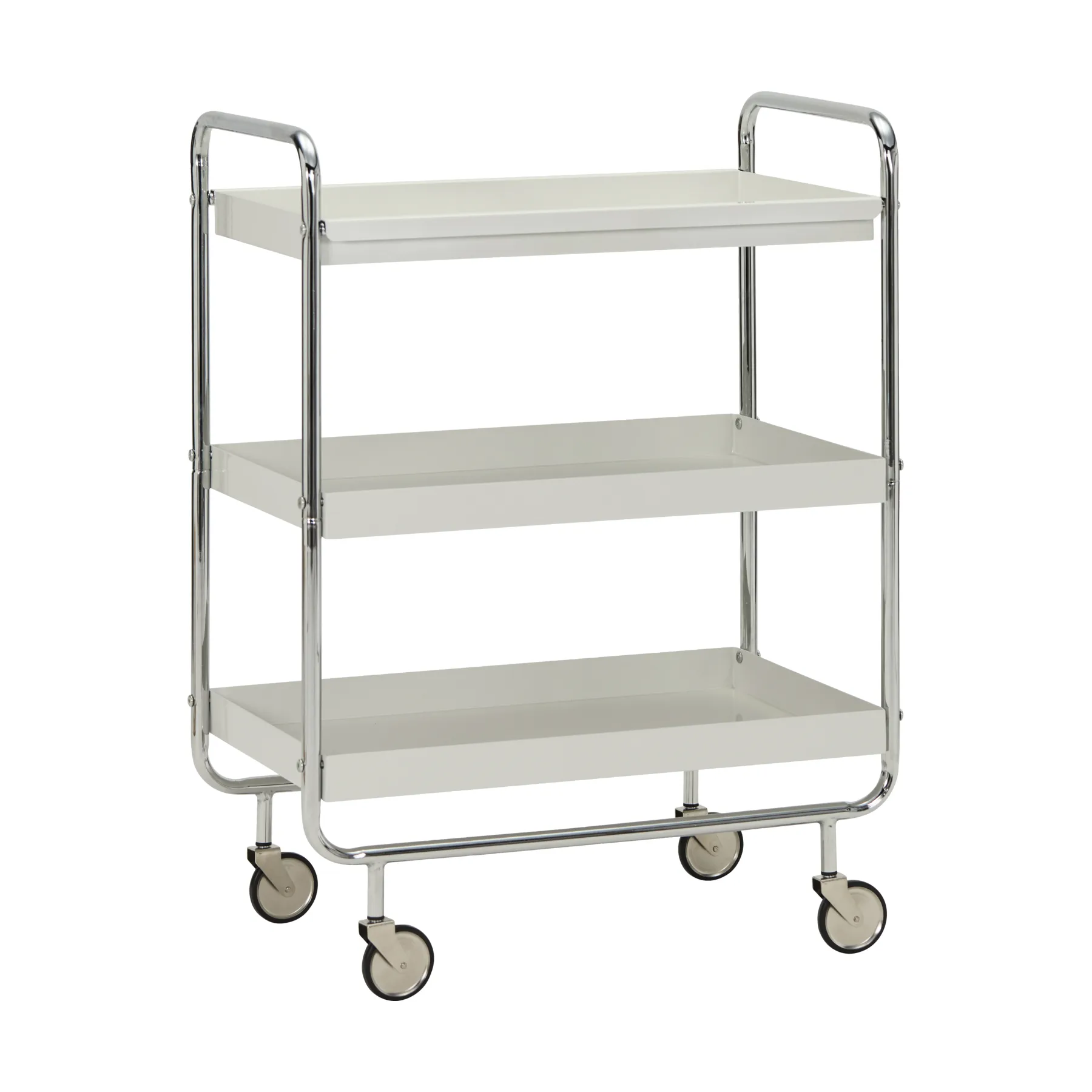 Roll serveerwagen, Offwhite-chroom House Doctor