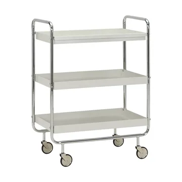 Roll serveerwagen - Offwhite-chroom - House Doctor