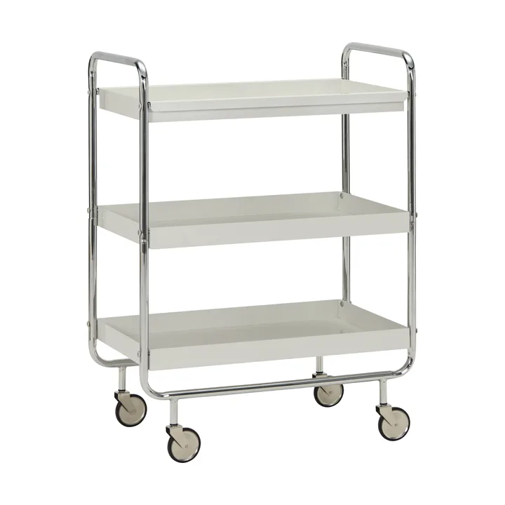 Roll serveerwagen - Offwhite-chroom - House Doctor