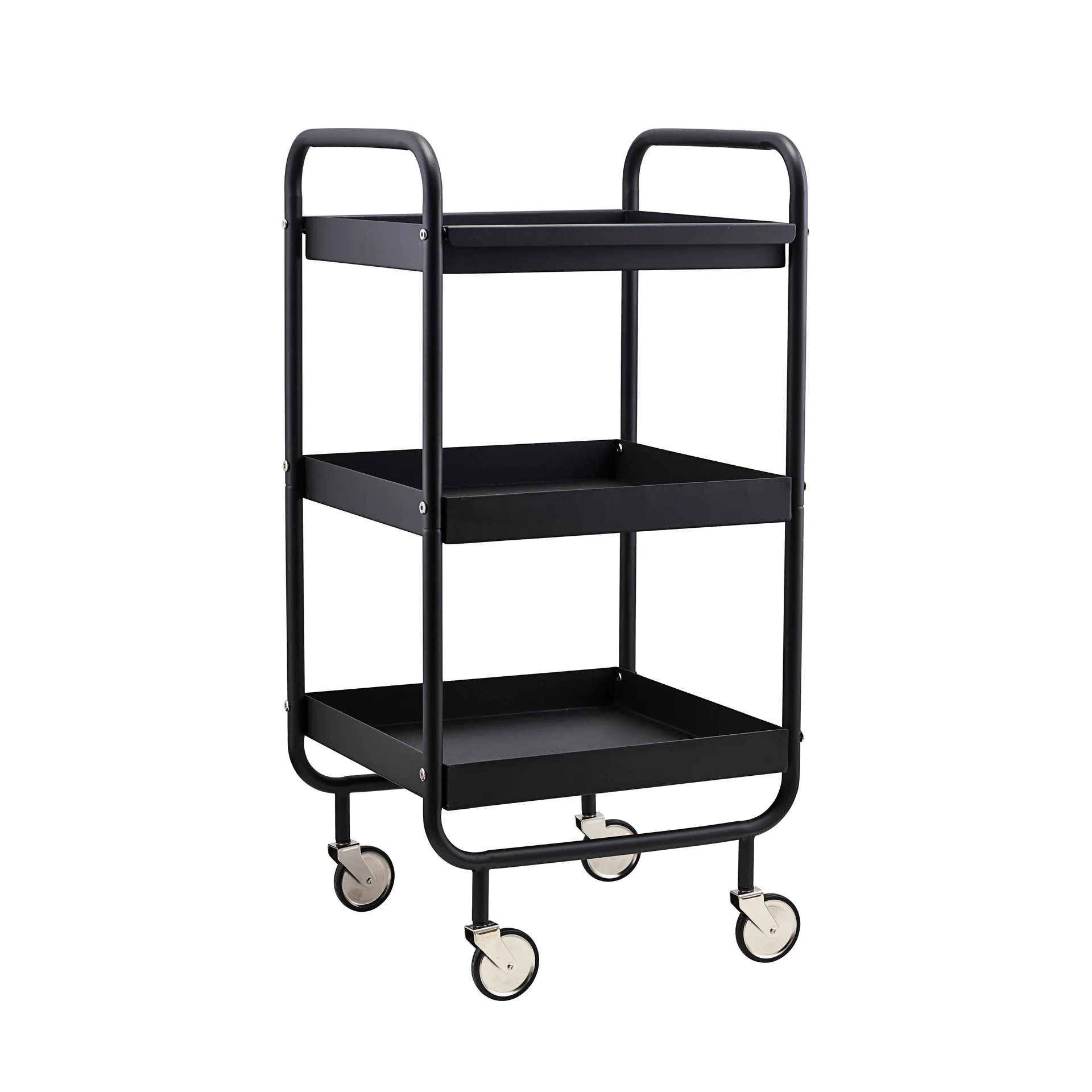 Roll trolley met afneembaar dienblad, Zwart House Doctor