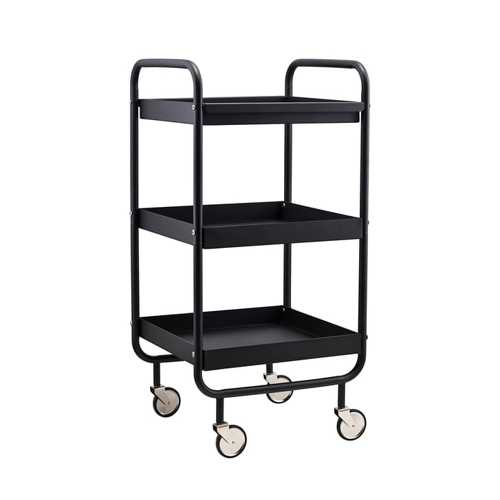 Roll trolley met afneembaar dienblad - Zwart - House Doctor