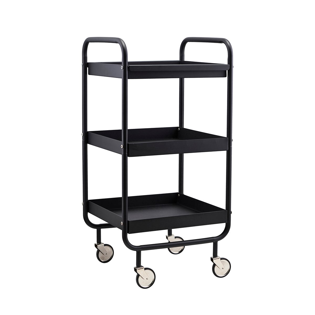 House Doctor Roll trolley met afneembaar dienblad Zwart