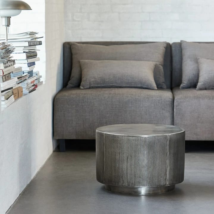 Rota salontafel 35 cm, Geborsteld zilver House Doctor