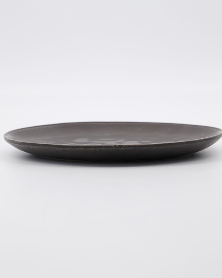 Rustic bordje Ø20 cm, Donkergrijs House Doctor