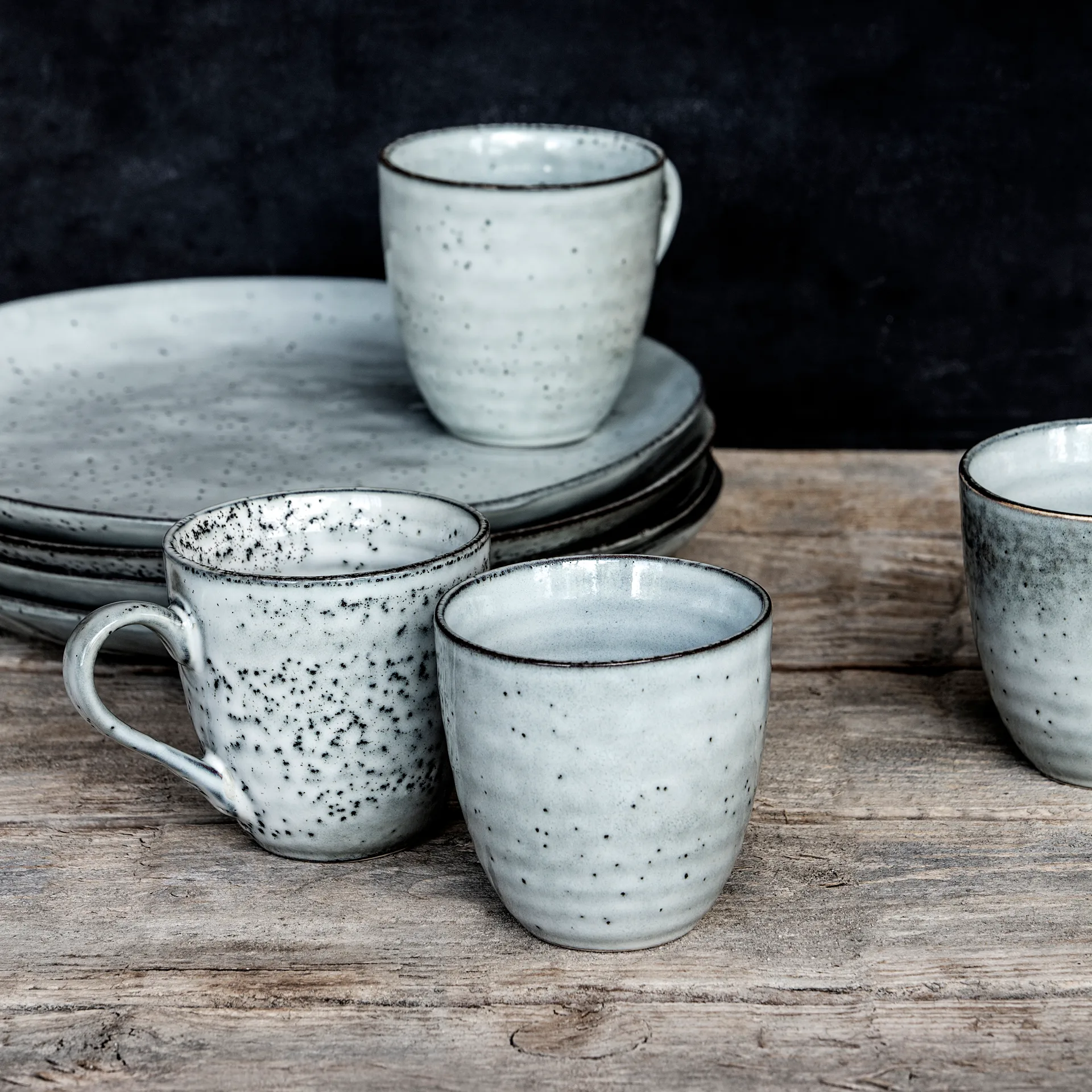 Rustic mok 30 cl, Grijs-blauw House Doctor