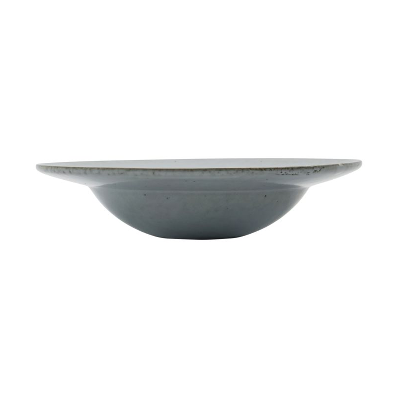 House Doctor Rustic pastabord o26 cm Grijs-blauw | Scandinavisch Interieur | Diepe borden | Grijs