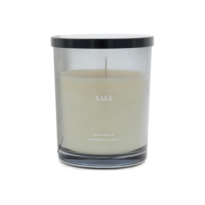 Sage geurkaars 50 uur - Blauw - House Doctor