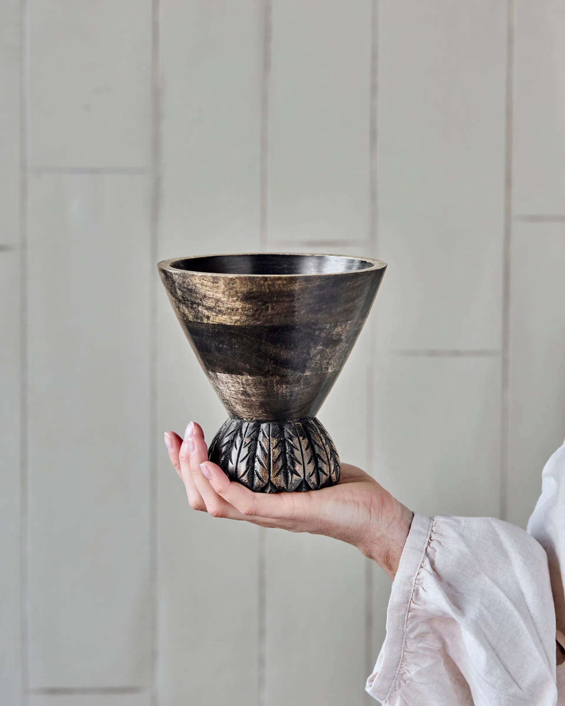 Sani bloempot Ø15 cm, Zwart House Doctor