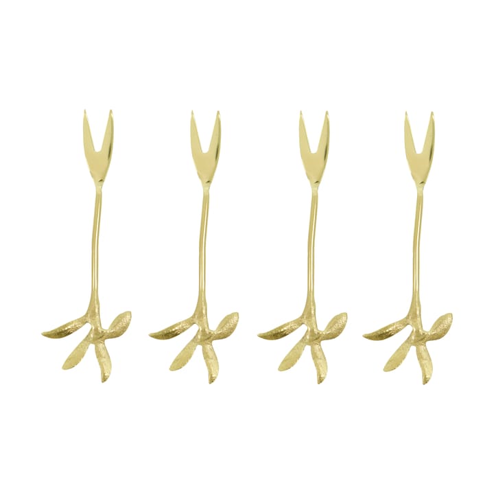 Serve serveervork 4-pack - Antiek goud - House Doctor