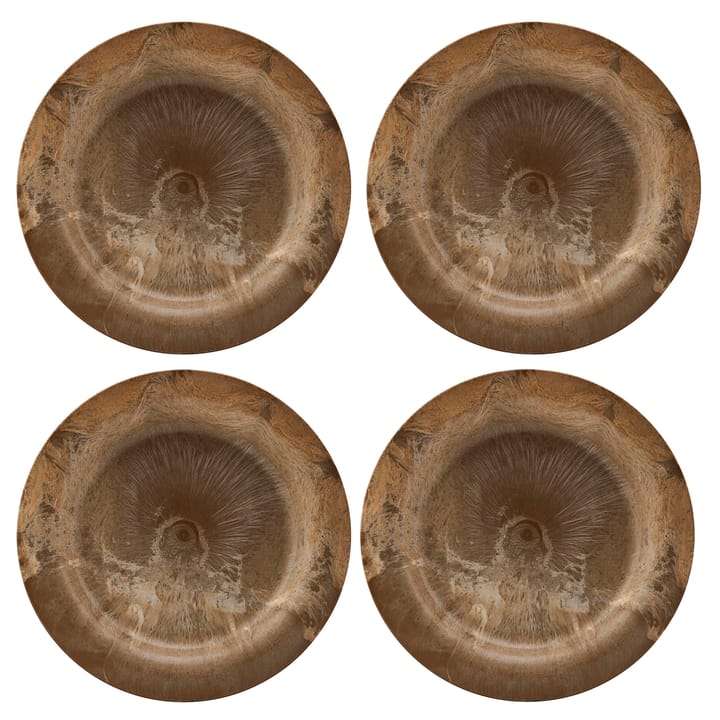Serveur bord 24 cm 4-pack - Goud - House Doctor