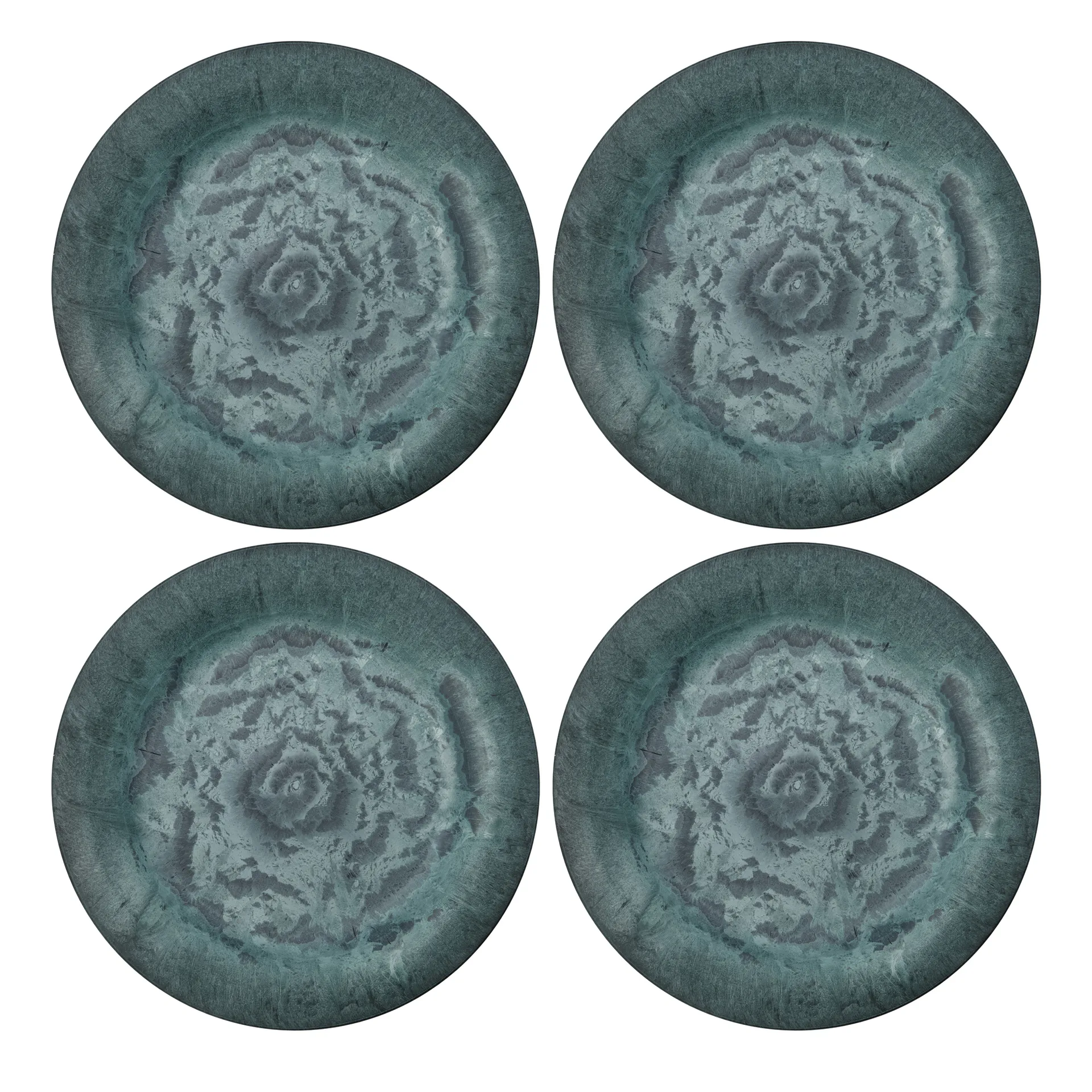 Serveur bord 24 cm 4-pack, Groen House Doctor
