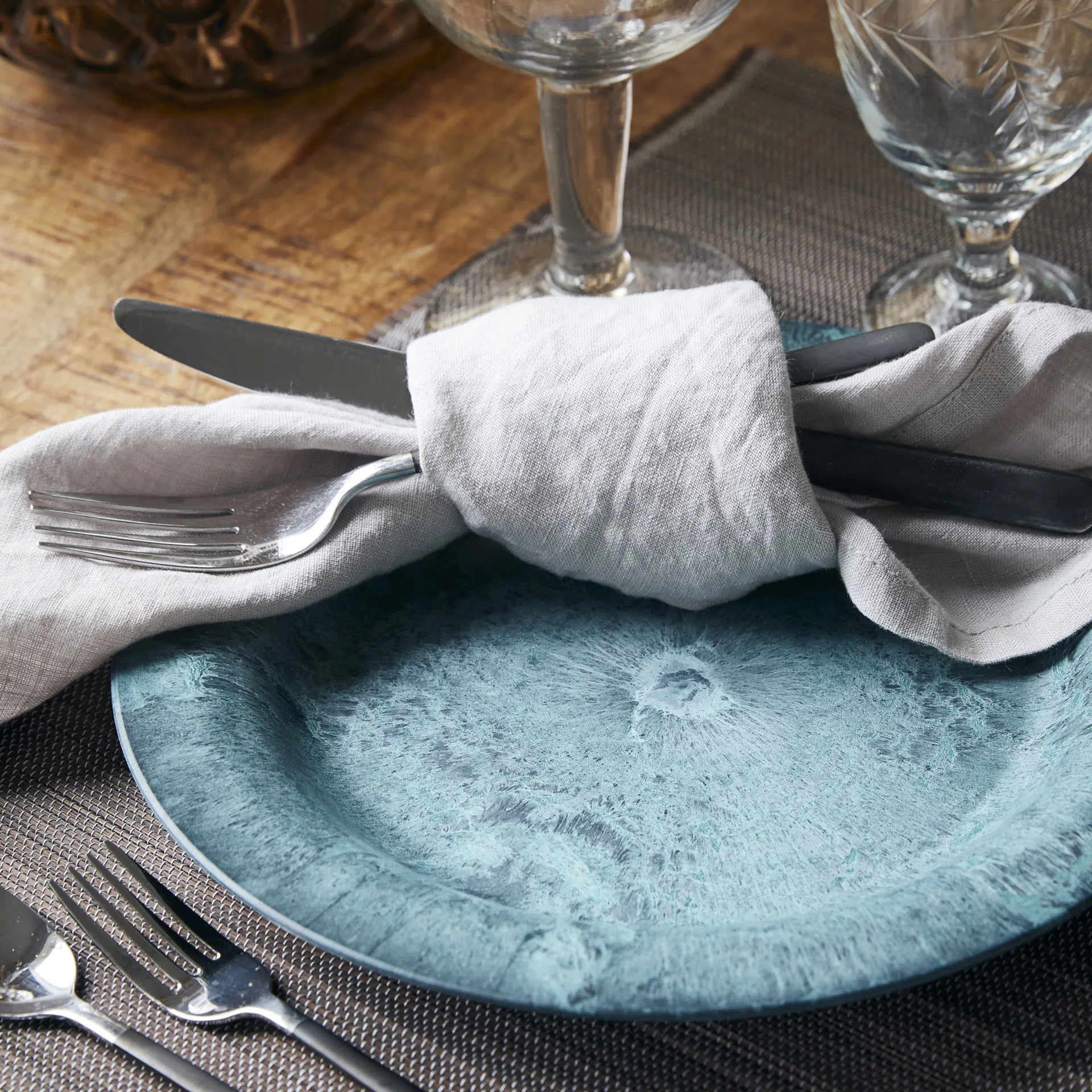 Serveur bord 24 cm 4-pack, Groen House Doctor