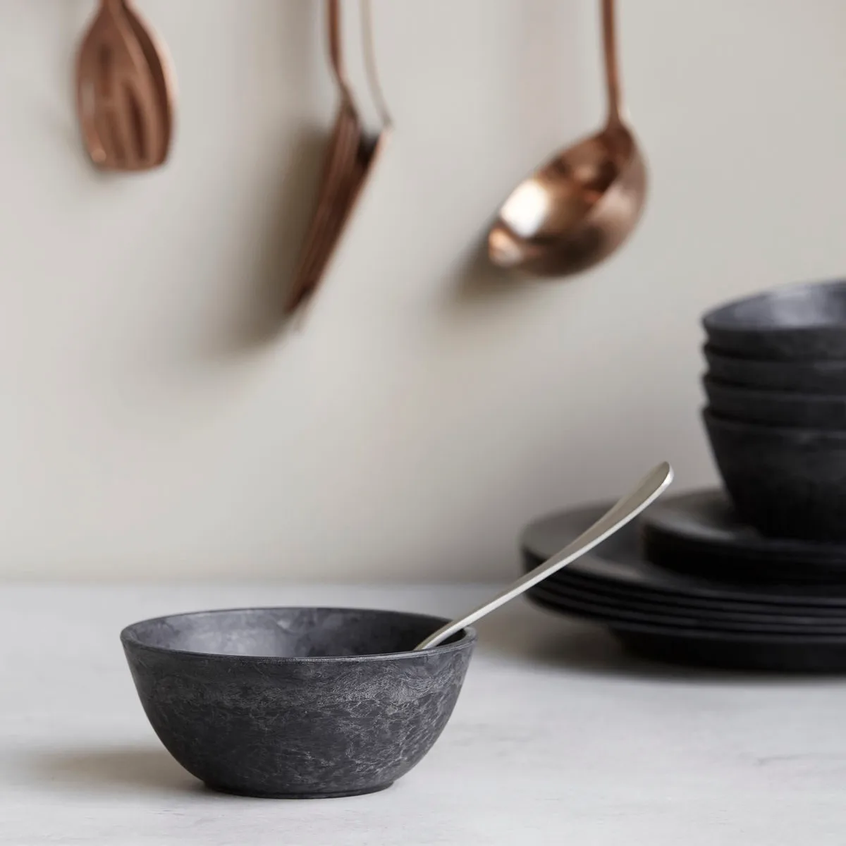 Serveur kom 13 cm 4-pack, Zwart House Doctor