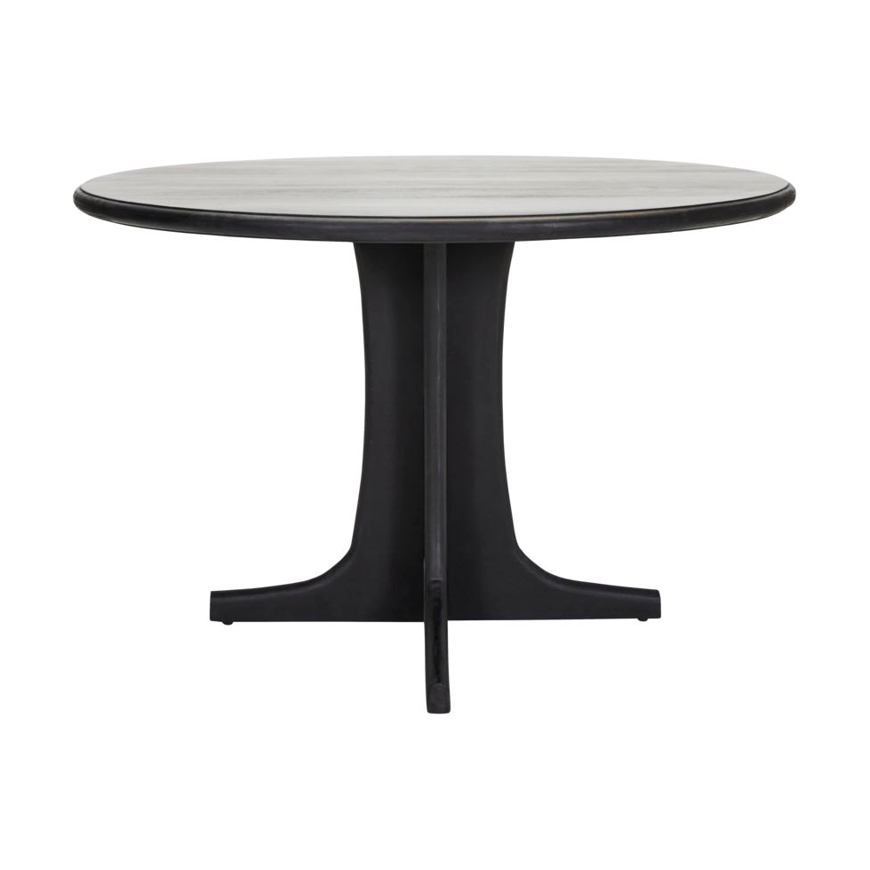 House Doctor Shaker eettafel o120 cm Zwart | Scandinavisch Interieur | Eettafels | Zwart