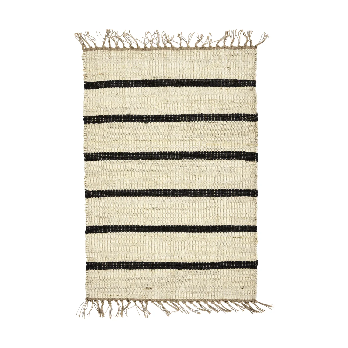 Sima vloerkleed 60x90 cm, Zwart-natuur House Doctor