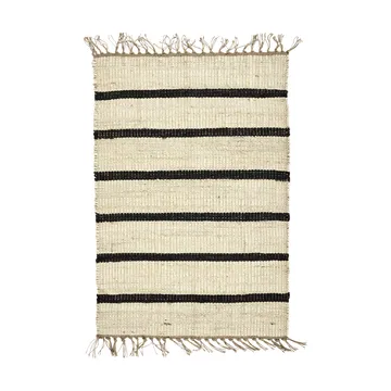 Sima vloerkleed 60x90 cm - Zwart-natuur - House Doctor