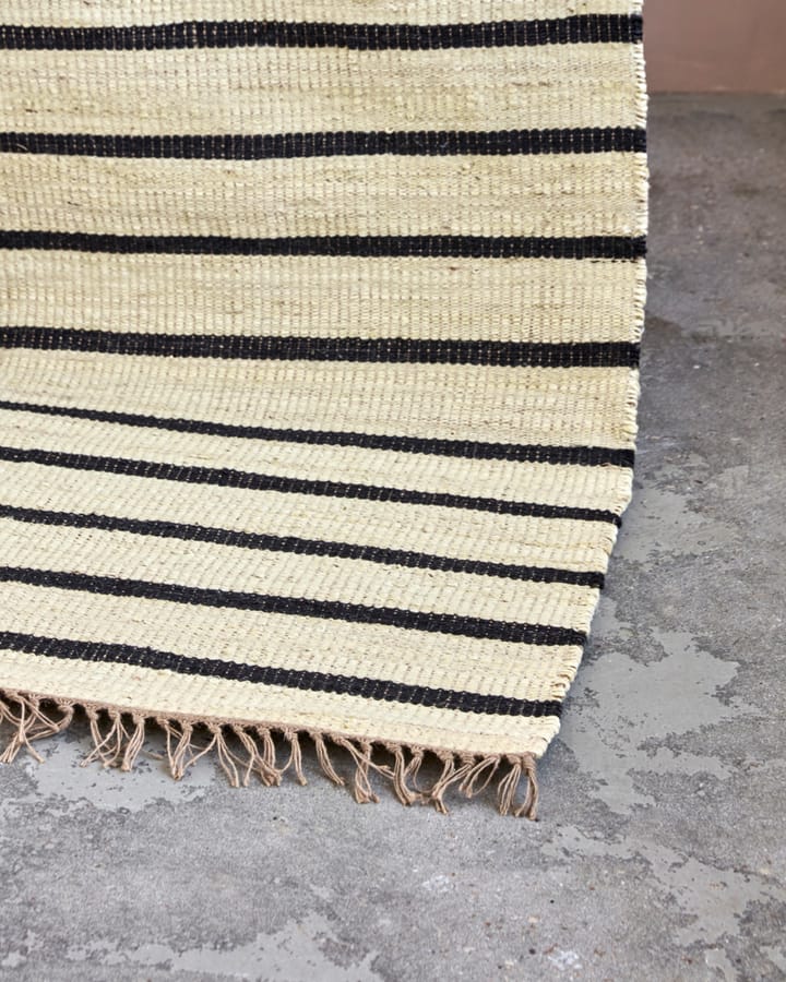 Sima vloerkleed 60x90 cm, Zwart-natuur House Doctor