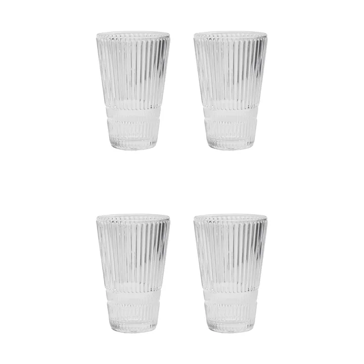 Slots bierglas 4-pack - Transparant - House Doctor
