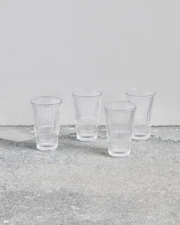 Slots bierglas 4-pack - Transparant - House Doctor