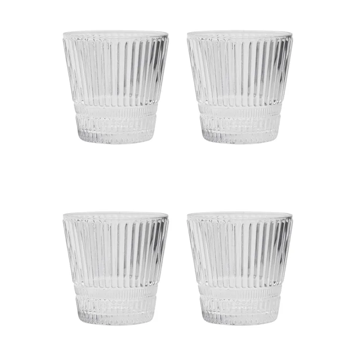 Slots waterglas 4-pack - Transparant - House Doctor