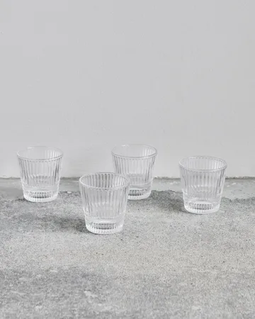 Slots waterglas 4-pack - Transparant - House Doctor