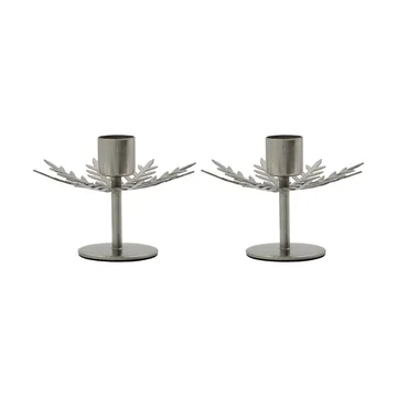 Snowflake kandelaar 2-pack - Zilver finish - House Doctor