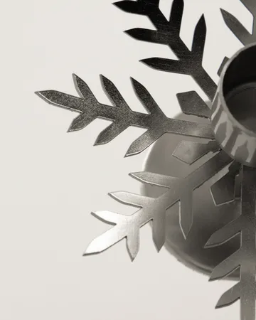 Snowflake kandelaar 2-pack - Zilver finish - House Doctor
