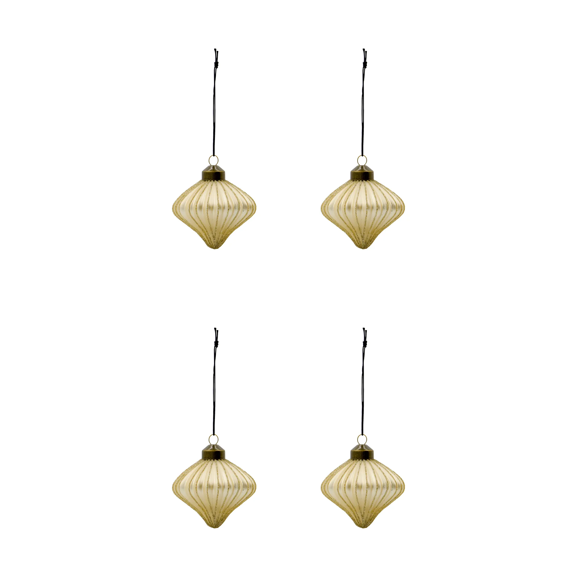 Spin kersthanger 4-pack, Champagne House Doctor