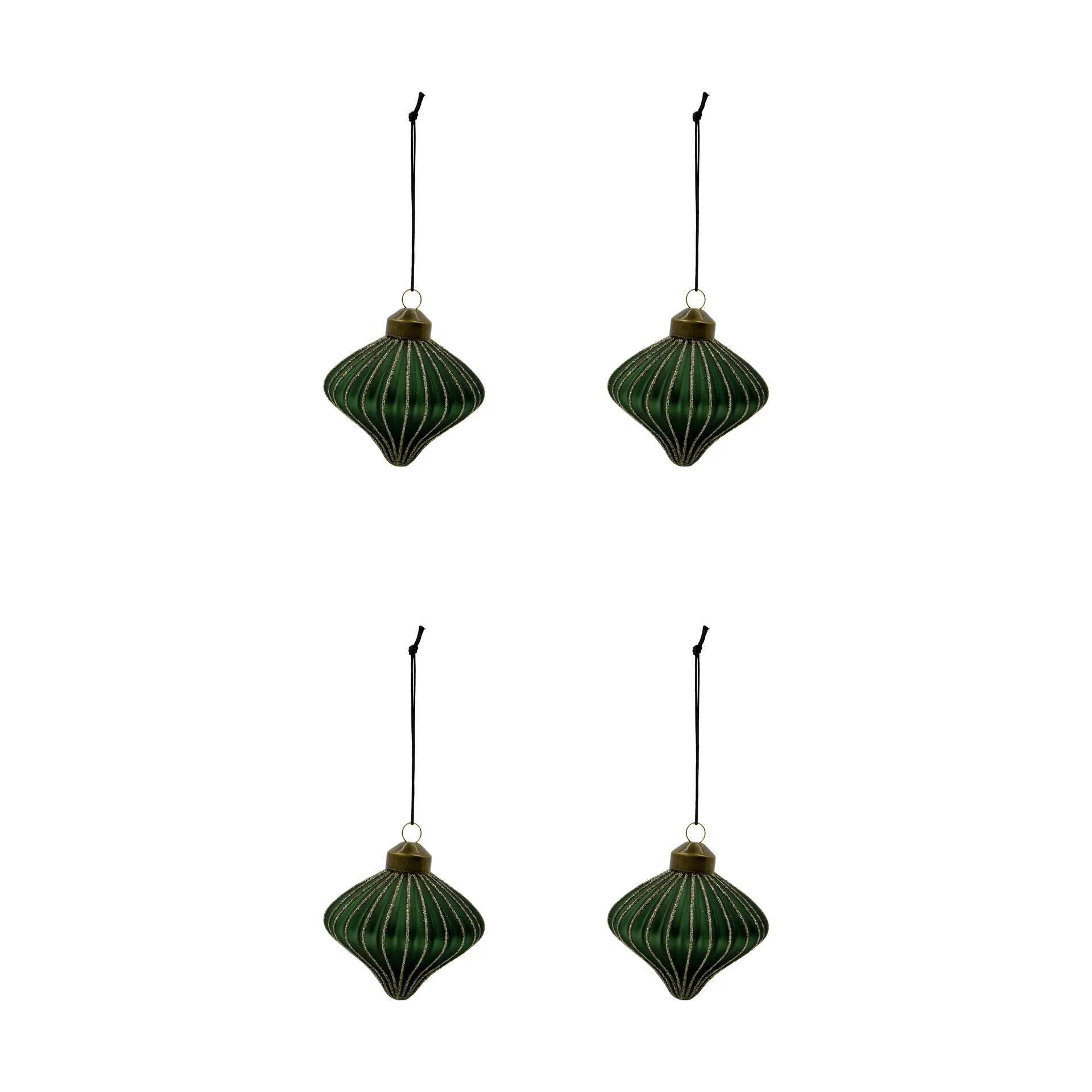 Spin kersthanger 4-pack, Groen House Doctor