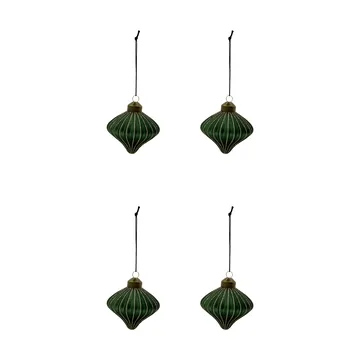 Spin kersthanger 4-pack - Groen - House Doctor