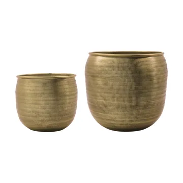 Spot bloempot 2-delig - Gouden - House Doctor