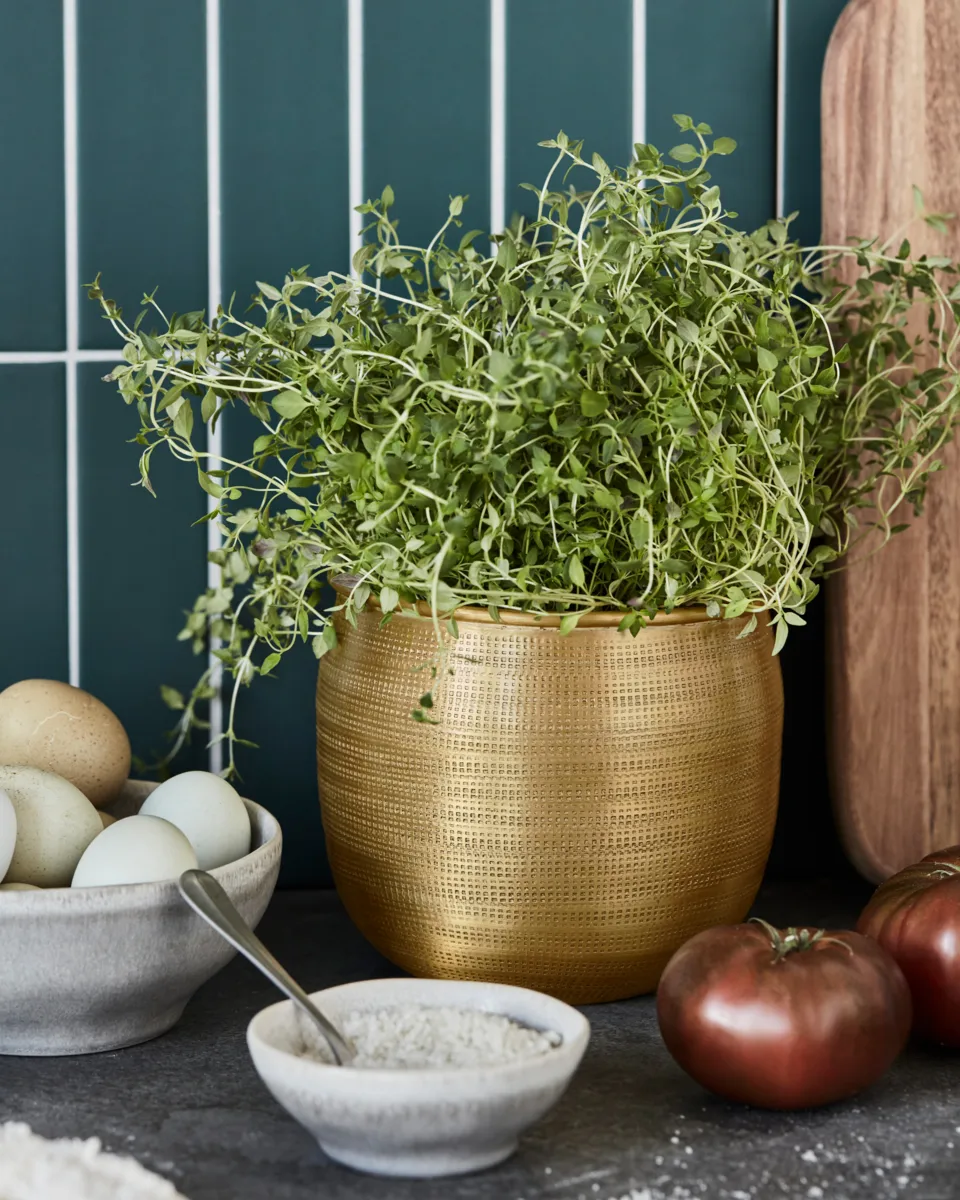 Spot bloempot 2-delig, Gouden House Doctor