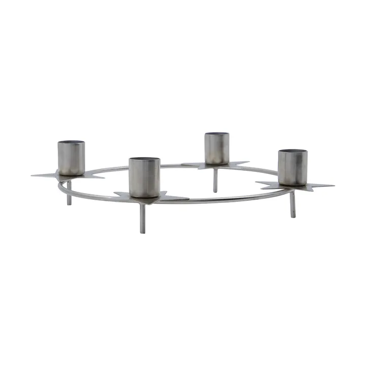 Stage adventskandelaar, Ø24 cm - Zilver - House Doctor