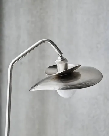 Stand vloerlamp - Geborsteld zilverkleurig, 129,5 cm - House Doctor