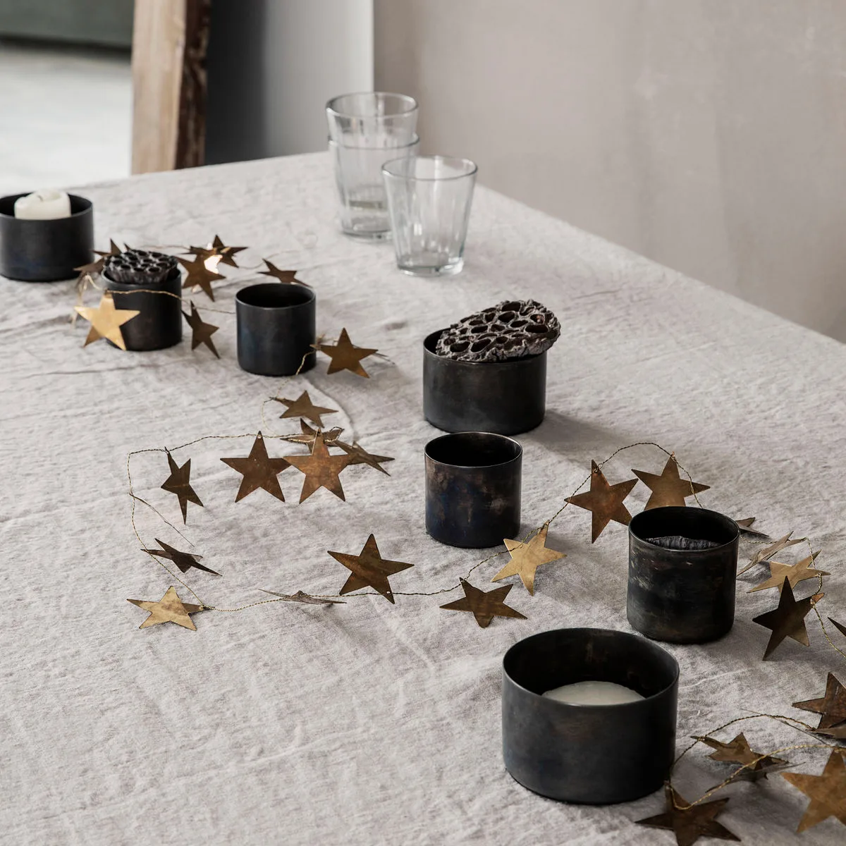 Star slinger 2,5 m, Antiek messing House Doctor