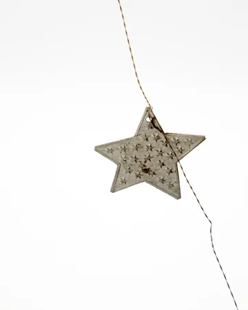 Stars slinger - Zilver finish, 200 cm - House Doctor