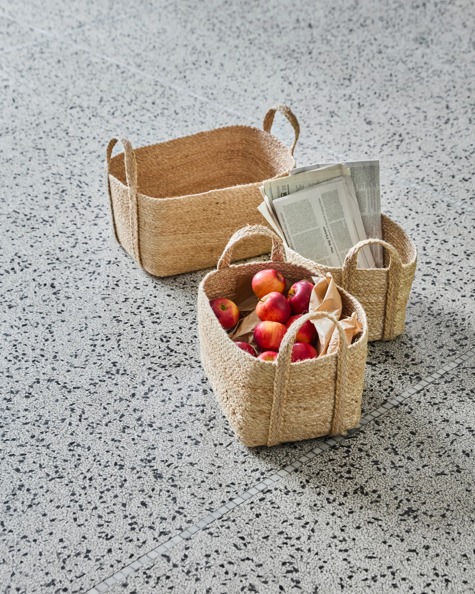 Stella opbergmand laag 3-delig, Natuur House Doctor