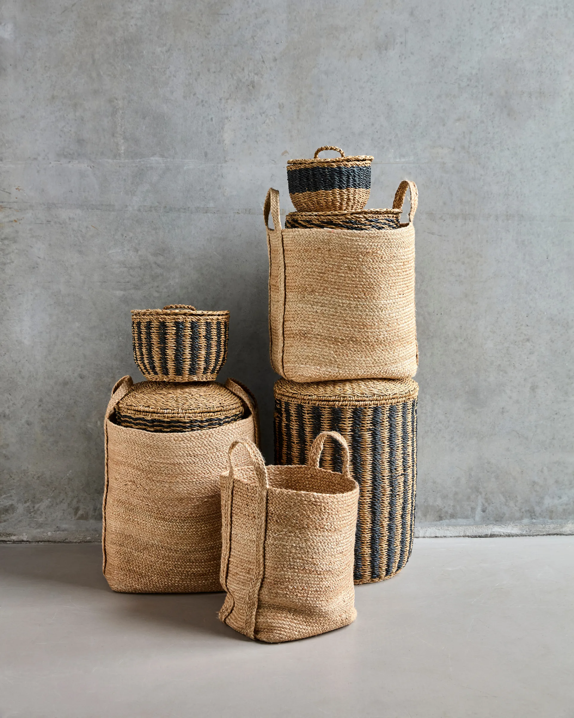 Stella opbergmand set 3 stuks, Natuur House Doctor