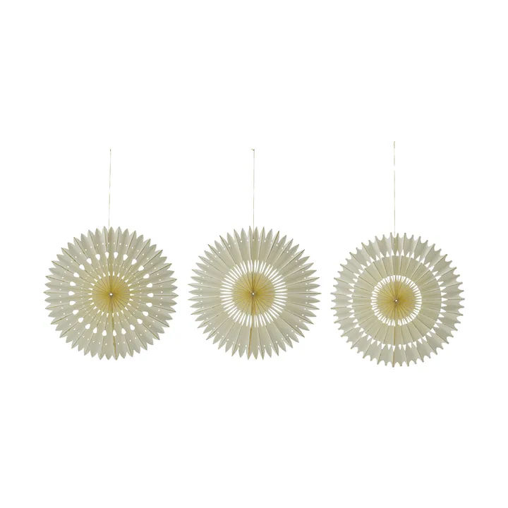 Stelle kersthangerset 3-delig - Off-white, Ø20 cm - House Doctor