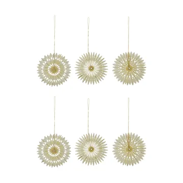 Stelle kersthangerset 6-delig - Off-white, Ø10,5 cm - House Doctor