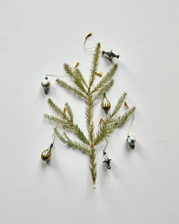 Stero kersthanger 6-delig - Zwart, wit, goud, blauw, groen - House Doctor
