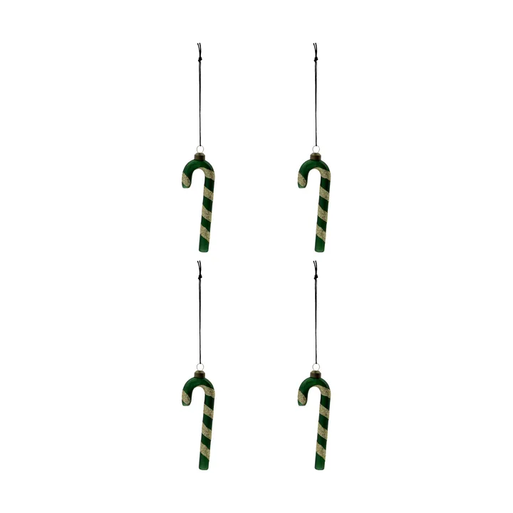 Stick kersthanger 4-pack - Groen - House Doctor