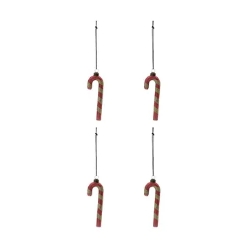Stick kersthanger 4-pack - Vergrijsd rood - House Doctor