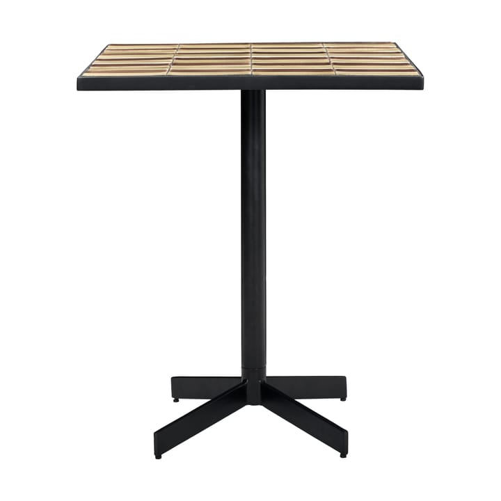 Stripe café tafel 62x62 cm - Dusty rose-beige - House Doctor