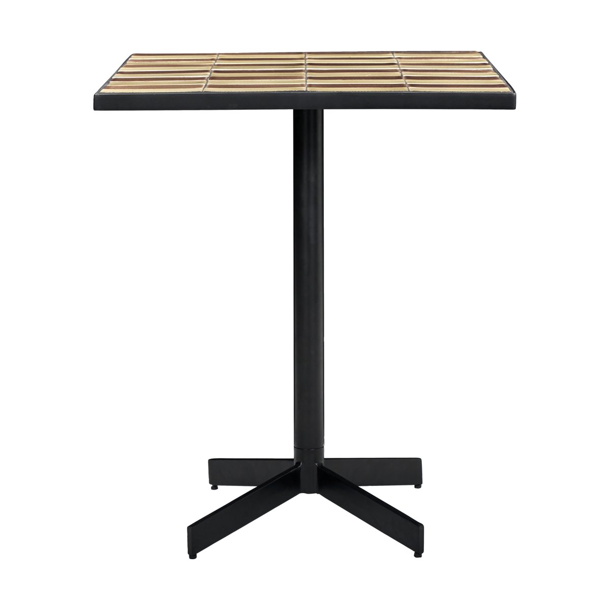House Doctor Stripe café tafel 62x62 cm Dusty rose-beige