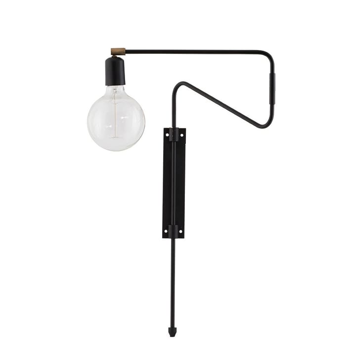 Swing wandlamp zwart - klein, 35 cm. - House Doctor
