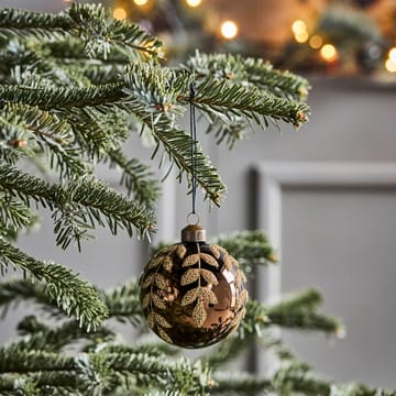 Tani kerstbal Ø8 cm 4-pack - Bruin - House Doctor